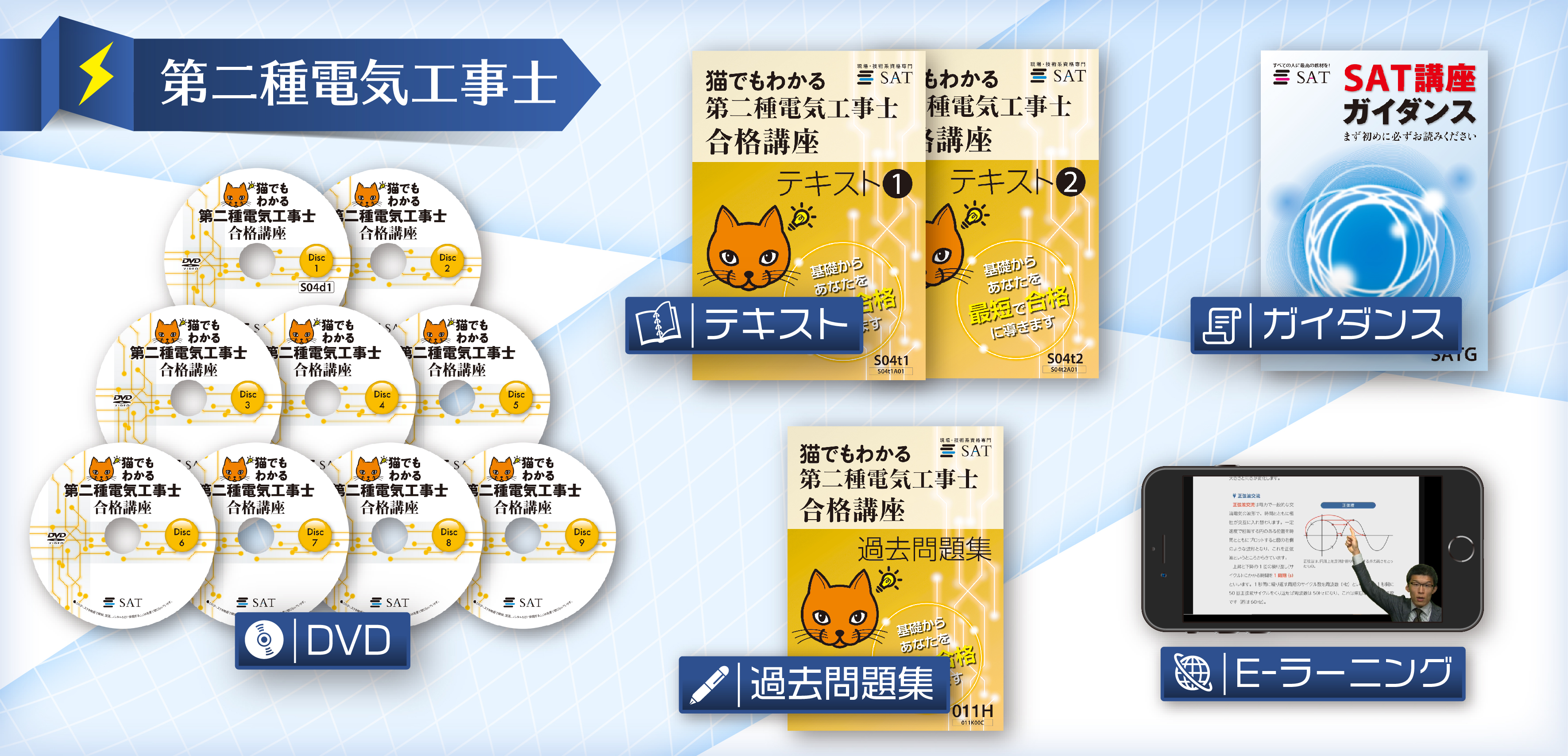 受講料の確認・購入｜第二種電気工事士の講座案内ー短期間合格はSAT
