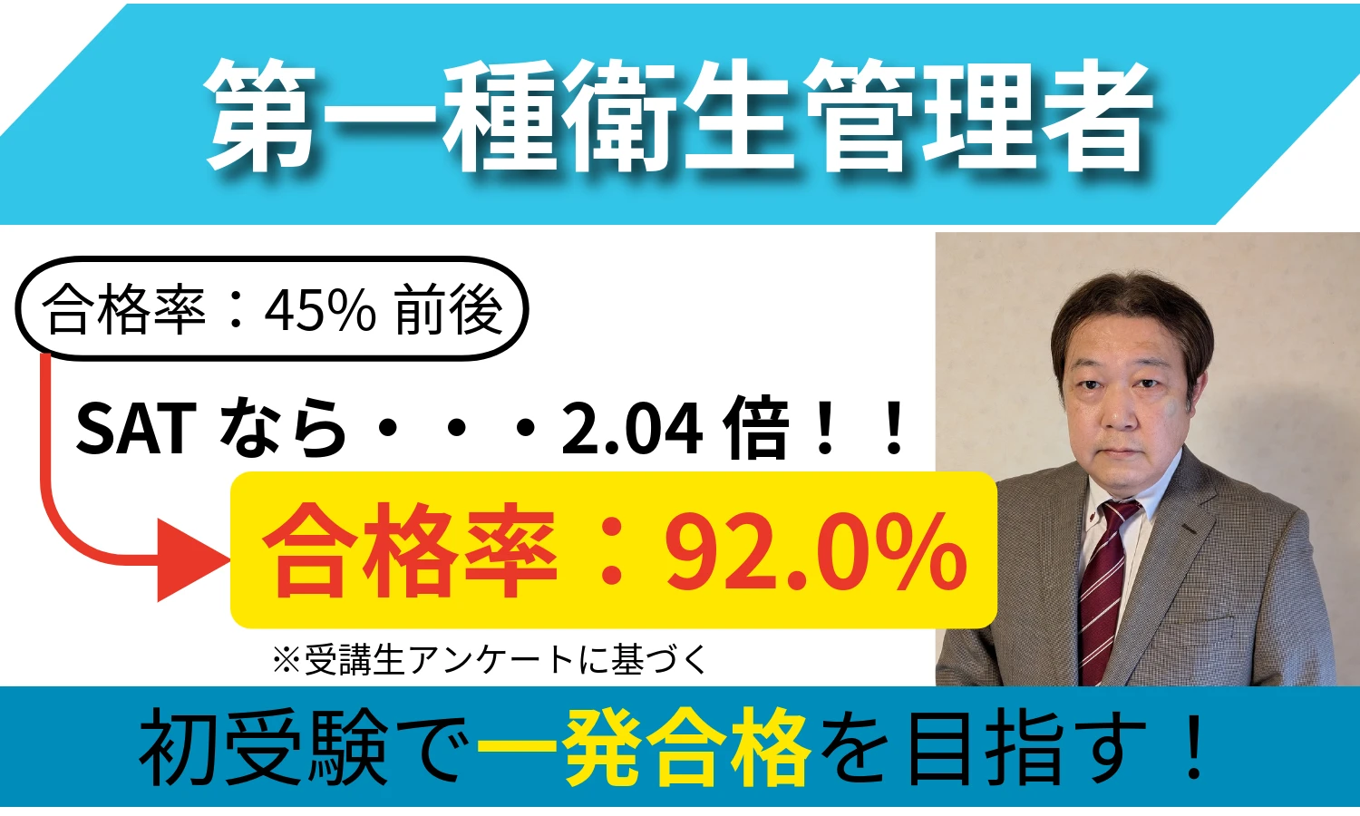 第一種衛生管理者 SAT 合格講座 受講料の確認・購入｜衛生管理者の講座案内ー短期間合格はSAT テキスト+DVDセット 語学・辞書・学習参考書