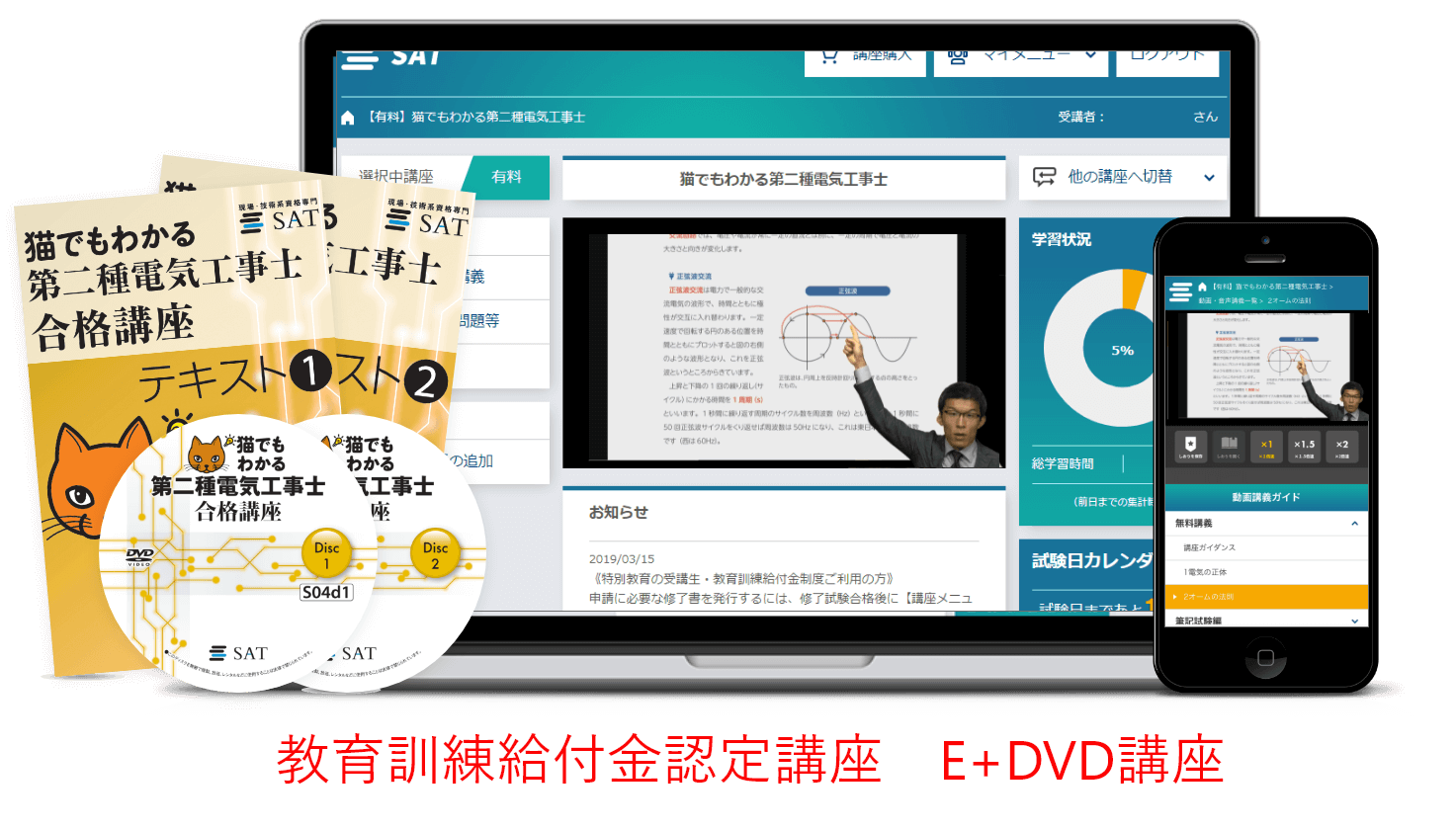 SAT 第二種電気主任技術者合格講座  理論編DVD