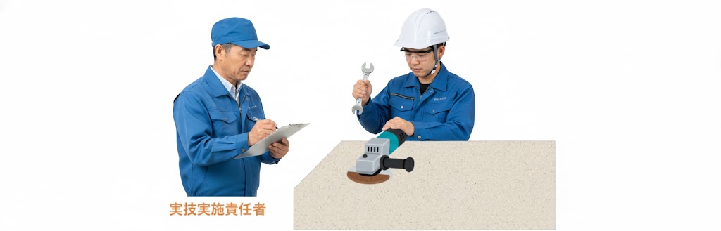 研削といし取替等特別教育の実技科目実施方法