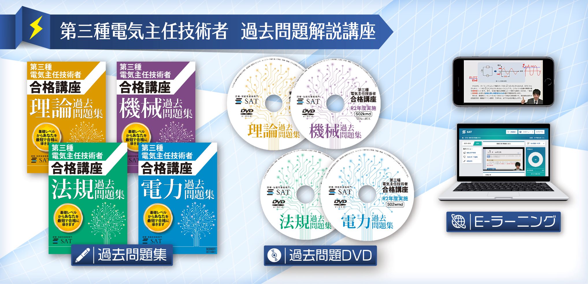 弊社自慢の教材を是非ご利用ください。講義動画、8
年分の過去問題、最新のEラーニングシステム。